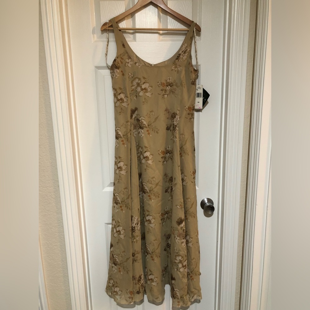 Floral Silk Dress